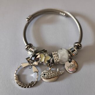 Pulsera Con Charms Ballena | Aro | Mariposa