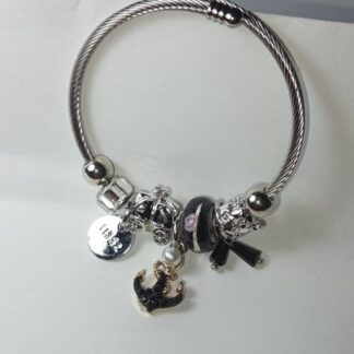 Pulsera Con Charms | Ancla | Carruaje | Flor
