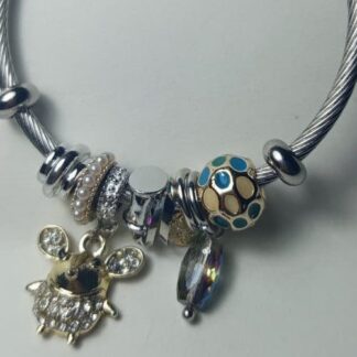 Pulsera Con Charms | Raton | Verde | Azul