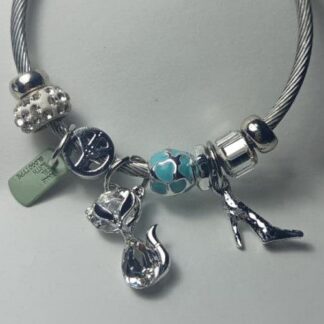 Pulsera Con Charms | Gato | Tacon | Verde | Azul