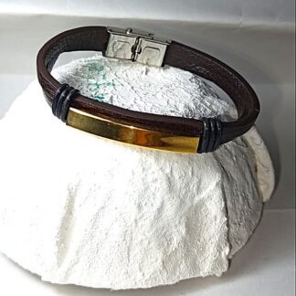 Pulsera Con Charms | Dorado | Café