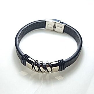 Pulsera Con Charms | Plateado | Negro