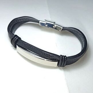 Pulsera Con Charms | Plateado | Negro | Multiple