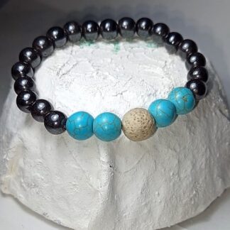 Pulsera Con Charms | Turquesa | Negro