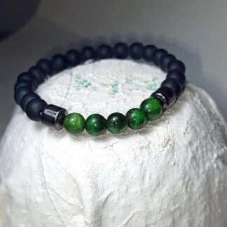 Pulsera Con Charms | Verde | Jade | Negro